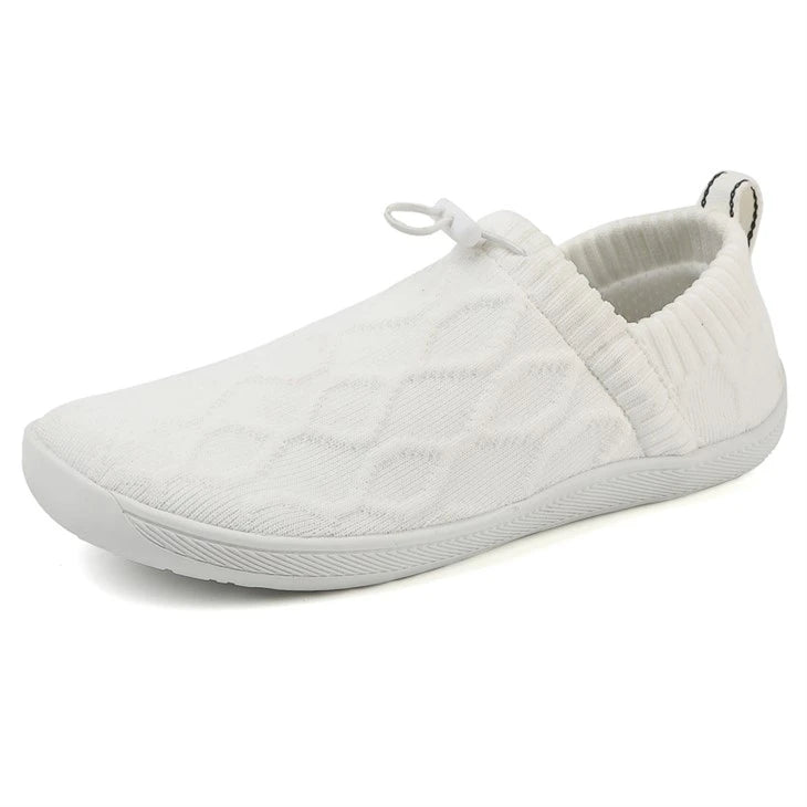 White Knit Barefoot Slip-On