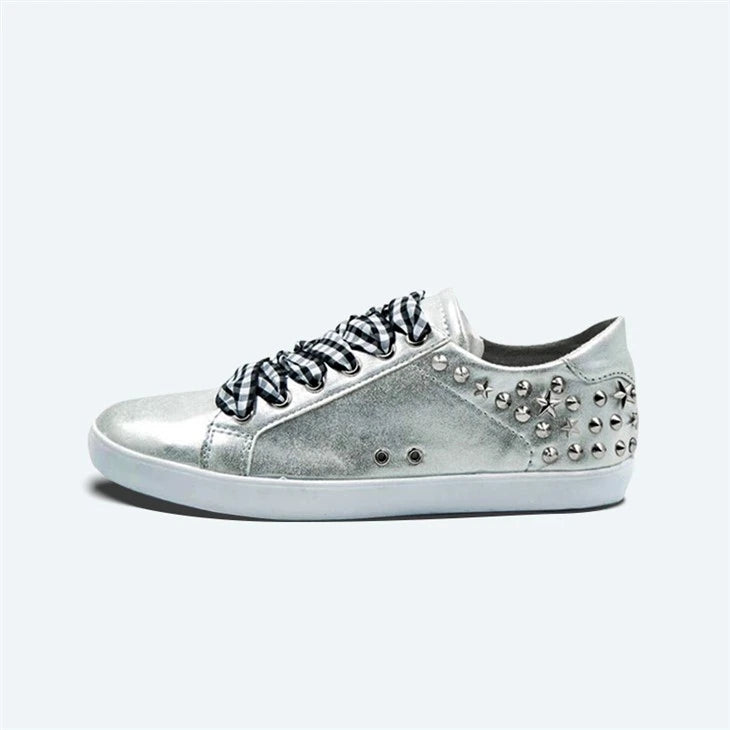 Silver Rivet Street Sneaker