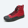 Red Utility High-Top Canvas Sneaker